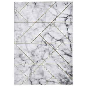 Think Rugs Craft Marble Effect & Metallic Lines Rug (2 Colours)