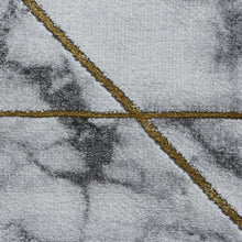Load image into Gallery viewer, Think Rugs Craft Marble Effect &amp; Metallic Lines Rug (2 Colours)