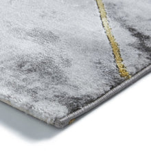 Load image into Gallery viewer, Think Rugs Craft Marble Effect &amp; Metallic Lines Rug (2 Colours)