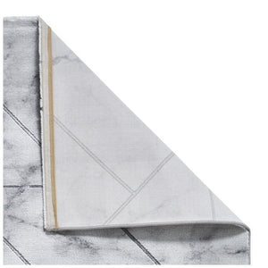 Think Rugs Craft Marble Effect & Metallic Lines Rug (2 Colours)