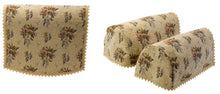 Load image into Gallery viewer, Decorative Floral Tapestry Arm Caps or Chair Backs with Cotton Trim