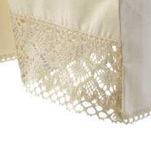 Load image into Gallery viewer, 100% Cotton Decorative Arm Caps &amp; Chair Backs with Lace Trim (Cream)