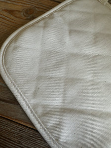Cream Quilted Heat Protection Cotton Pot Holder - 2 Pack