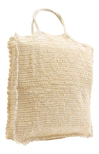 Load image into Gallery viewer, 100% Cotton Crochet Bag for Shopping or Beach - 30cm x 35cm (Natural or White)