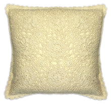 Load image into Gallery viewer, Skye Crochet Cushion Cover - 18&quot; x 18&quot; (Natural or White)