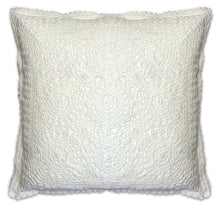 Load image into Gallery viewer, Skye Crochet Cushion Cover - 18&quot; x 18&quot; (Natural or White)