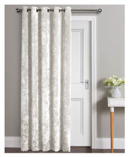 Load image into Gallery viewer, Crushed Velvet Eyelet Door Curtain - 46&quot; x 84&quot; (6 Colours)
