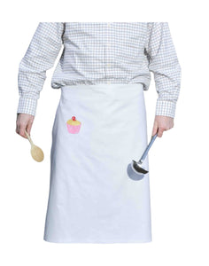 Embroidered Cupcake Waist Apron Bib