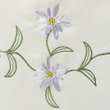 Load image into Gallery viewer, Floral Arm Caps &amp; Chair Back Set with Scalloped Trim (Lilac)