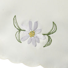 Load image into Gallery viewer, Traditional Floral Arm Caps &amp; Chair Backs Scalloped Trim (Lilac or Pink)
