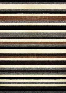 Linea Striped Machine Washable Rug or Runner 2 Colours