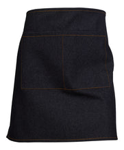 Load image into Gallery viewer, Blue Denim 100% Cotton Half Apron With Split Pocket 27&quot; x 18&quot; (Pack of 1 or 5)