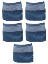 Load image into Gallery viewer, Cotton Denim Money Apron With 3 Pockets - 21" Wide x 11" Long (Pack of 1 or 5)
