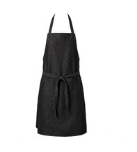Load image into Gallery viewer, Black Denim Cotton Bib Apron with Pocket (Pack of 1 or 5)