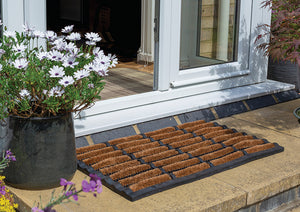 Dirtstopper Coir Brush Rods & Scraper Pins Mat (2 Sizes)