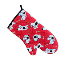 Load image into Gallery viewer, Quilted Double Oven Glove or Gauntlet (Dog &amp; Bone)