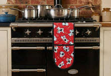 Load image into Gallery viewer, Quilted Double Oven Glove or Gauntlet (Dog &amp; Bone)