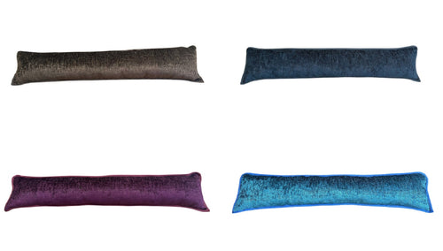 Velvet Chenille Fabric Draught Excluder 3ft (4 Colours)