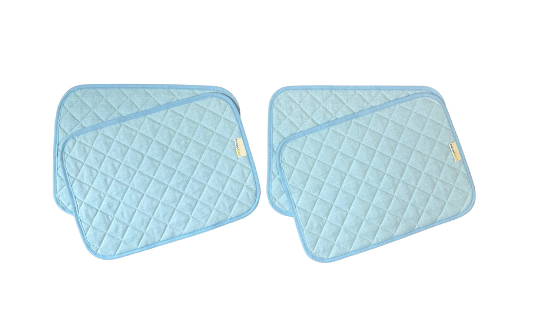 Duck Egg Quilted Placemats (Pack of 4)