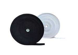 Elastic Spool Sewing Craft Reel 1 inch Wide 35m Roll (White or Black)
