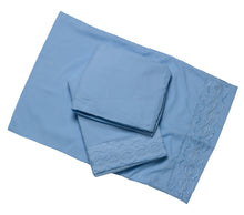Load image into Gallery viewer, Embroidered Sheet Set - Fitted, Flat &amp; Pillow Case (3 Colours)