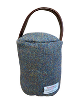 Load image into Gallery viewer, Harris Tweed 100% Pure New Wool Doorstop Cover with Leather Handle
