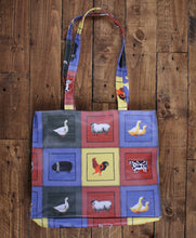 Load image into Gallery viewer, Farmyard Animal PVC Coated Cotton Shopping Bag (36cm x 32cm)
