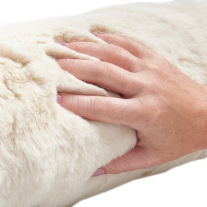 Soft Plush Faux Rabbit Fur Draught Excluder-3ft (4 Colours)