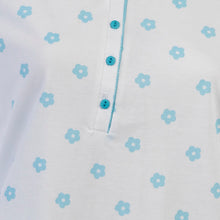 Load image into Gallery viewer, Ladies 100% Cotton Flower &amp; Polka Dot Pyjamas S - XL (Aqua or Red)