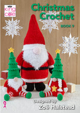 Load image into Gallery viewer, King Cole Christmas Crochet Book 9 Tree Hat, Reindeer &amp; Santa Gonks