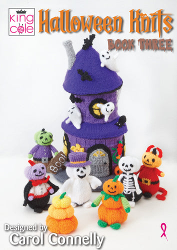 King Cole Halloween Knitting Pattern Book 3 Season of the Pumpkins