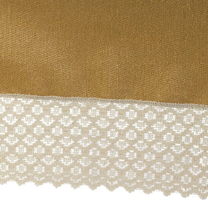 Chenille Rounded Arm Caps or Chair Backs With Lace Detail (Various Colours and Sizes)
