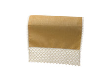 Load image into Gallery viewer, Chenille Rounded Arm Caps or Chair Backs With Lace Detail (Various Colours and Sizes)