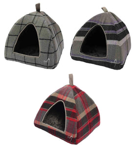 Gor Pets Camden Checked Pyramid Bed (3 Colours)