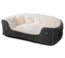 Load image into Gallery viewer, Gor Pets Suede &amp; Faux Fur Nordic Snuggle Bed (Brown or Grey)