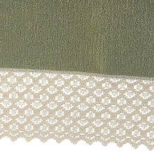 Load image into Gallery viewer, Chenille Rounded Arm Caps or Chair Backs With Lace Detail (Various Colours and Sizes)