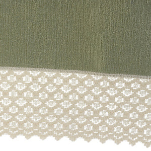 Chenille Rounded Arm Caps or Chair Backs With Lace Detail (Various Colours and Sizes)