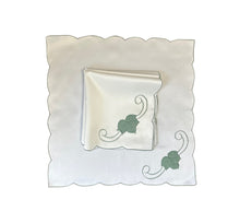 Load image into Gallery viewer, Embroidered Leaf Design Table Napkins 18&quot; x 18&quot; (3 Colours)