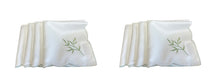 Load image into Gallery viewer, Embroidered Sprig Design Table Napkins 18" x 18" (4 Colours)
