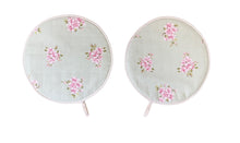 Load image into Gallery viewer, Pair of Aga Hob Covers with Cotton Base 34cm (Various Designs)