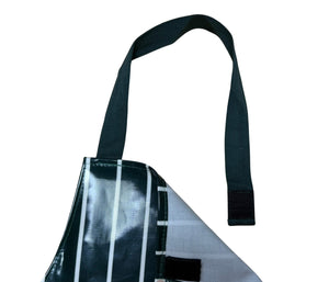 Green Butchers Stripe Kids PVC Coated Apron 52cm x 38cm