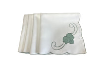 Load image into Gallery viewer, Embroidered Leaf Design Table Napkins 18&quot; x 18&quot; (3 Colours)