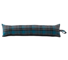 Load image into Gallery viewer, Turquoise &amp; Grey Tartan Check Draught Excluder (4 Sizes)