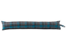 Load image into Gallery viewer, Turquoise &amp; Grey Tartan Check Draught Excluder (4 Sizes)