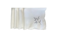Load image into Gallery viewer, Embroidered Sprig Design Table Napkins 18" x 18" (4 Colours)