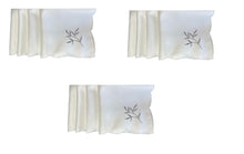 Load image into Gallery viewer, Embroidered Sprig Design Table Napkins 18" x 18" (4 Colours)