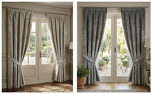Load image into Gallery viewer, Crushed Velvet Thermal Lined Door Curtain 52" x 84" (2 Colours)
