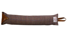 Load image into Gallery viewer, Harris Tweed Draught Excluder with Leather Detail