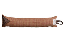 Load image into Gallery viewer, Harris Tweed Draught Excluder with Leather Detail