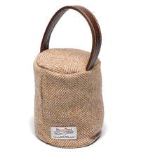 Load image into Gallery viewer, Harris Tweed 100% Pure New Wool Doorstop Cover with Leather Handle